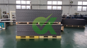 12.7mm thick black Ground construction mats  100 tons load capacity